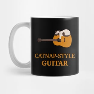 Siamese Cat on Acoustic Guitar | Guitarist Gift Ideas Mug